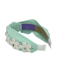 Load image into Gallery viewer, White Flowers on Mint