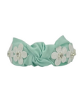 Load image into Gallery viewer, White Flowers on Mint