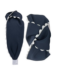 Load image into Gallery viewer, White Scallop on Navy