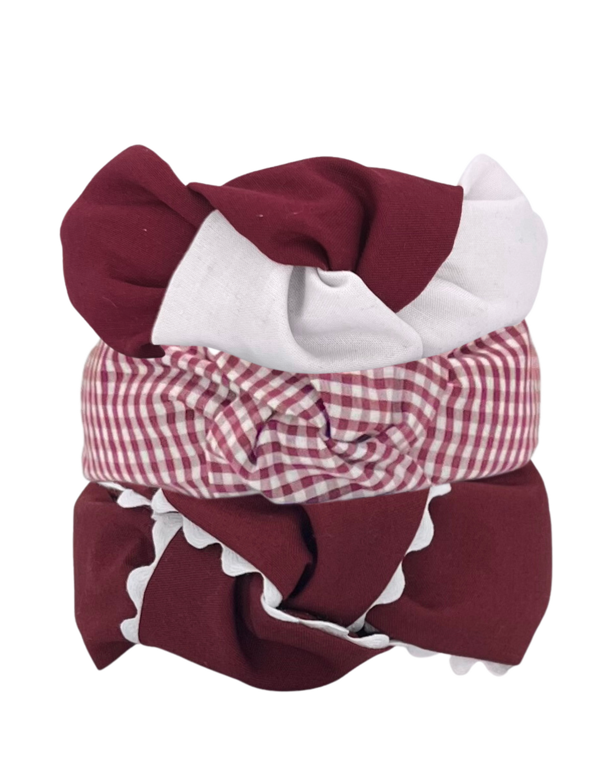 Maroon & White