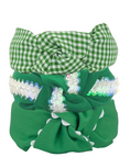 Load image into Gallery viewer, Green with White Piping
