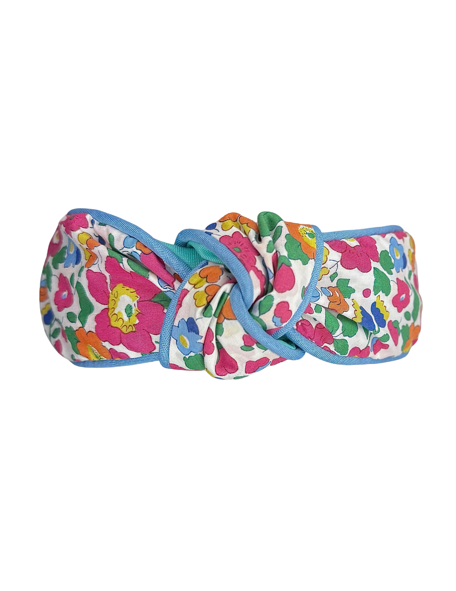 Betsy Pink and Green with Blue Piping- Liberty Of London