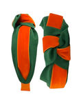 Load image into Gallery viewer, Orange Velvet Ribbon on Dark Green
