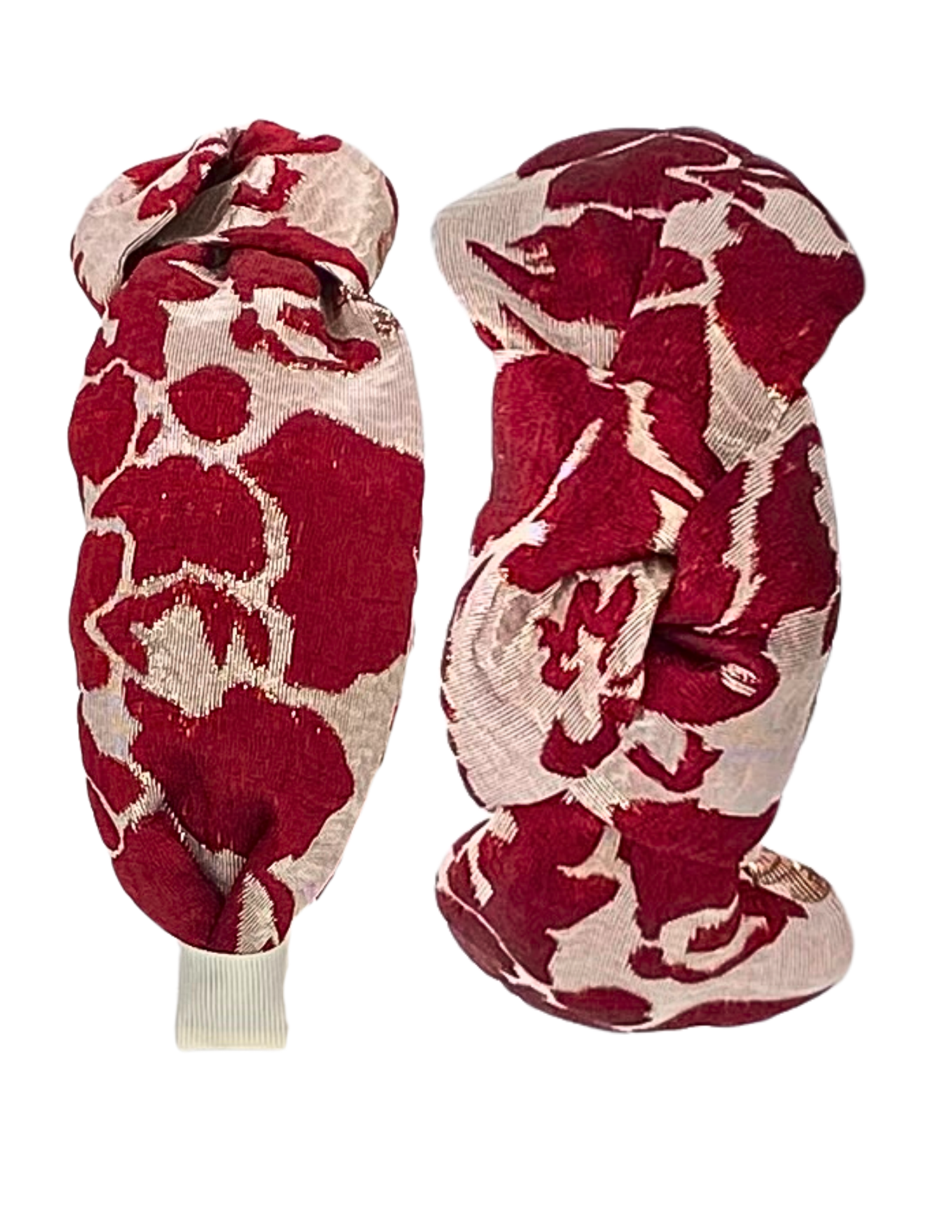 Crimson and Rosé Jacquard