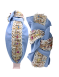 Load image into Gallery viewer, Cornflower Blue with Tweed Trim
