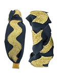 Load image into Gallery viewer, Gold Ric Rac on Navy
