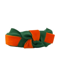 Load image into Gallery viewer, Orange Velvet Ribbon on Dark Green
