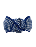 Load image into Gallery viewer, Royal Blue Gingham with Blue Piping
