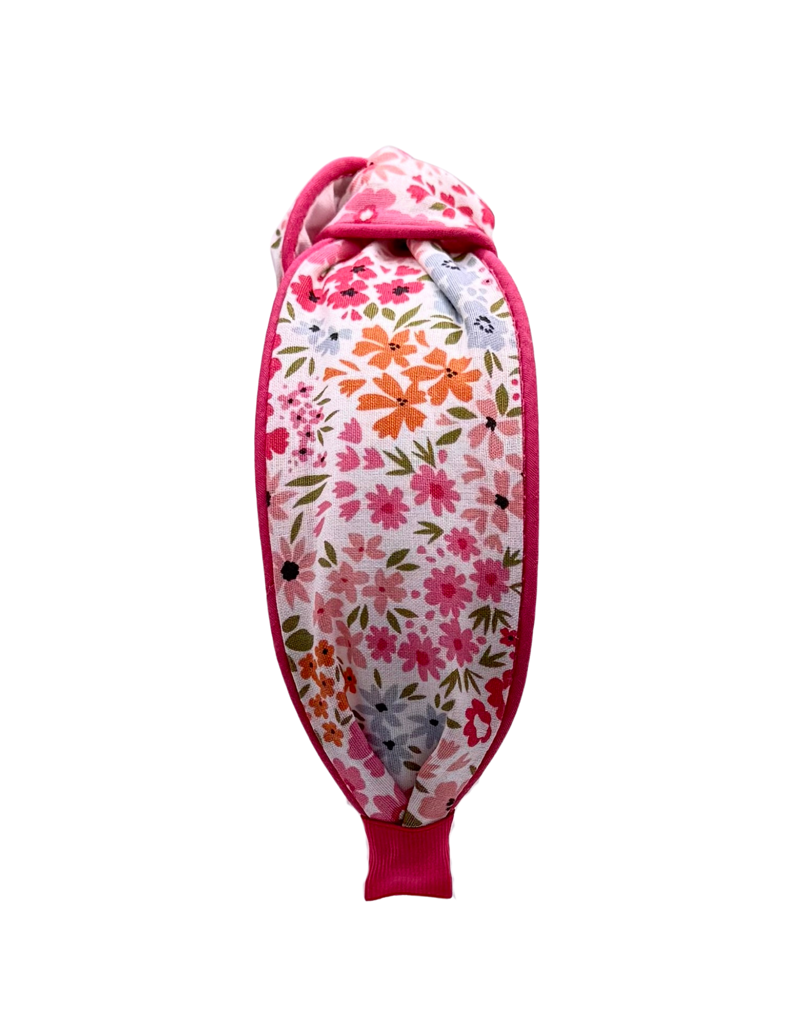 Bright Floral with Hot Pink Piping
