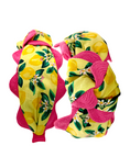Load image into Gallery viewer, Bright Lemons with Large Pink Scallop
