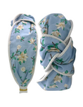 Load image into Gallery viewer, Soft Blue Magnolias with White Piping
