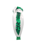Load image into Gallery viewer, Green Sequins Ribbon on White
