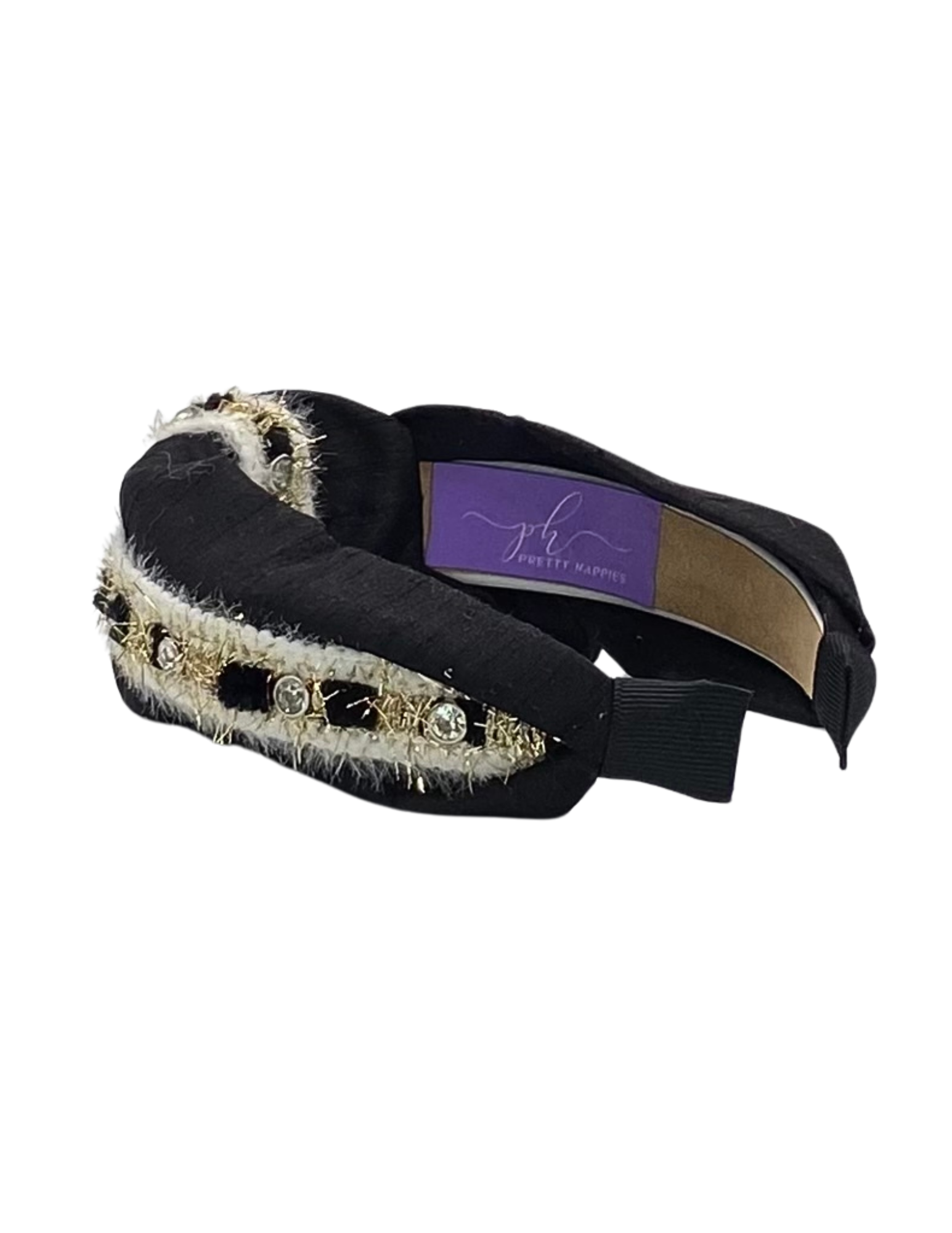 Soft Jeweled Tweed on Black Dupioni Silk