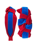 Load image into Gallery viewer, Powder Blue Velvet Ribbon on Red
