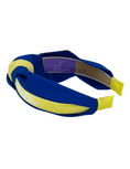 Load image into Gallery viewer, Yellow Gold Velvet Ribbon on Royal Blue
