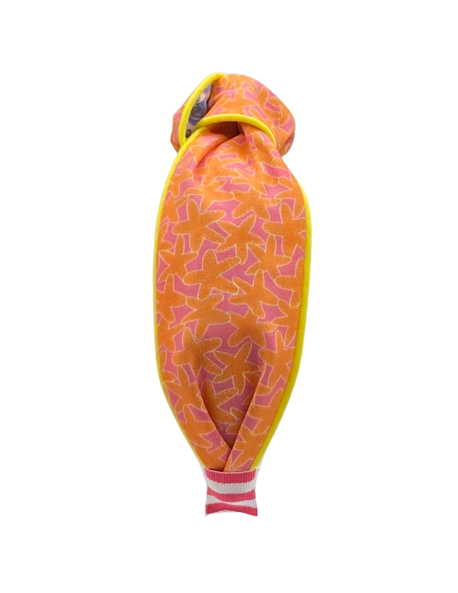 Orange and Pink Starfish with Yellow Piping