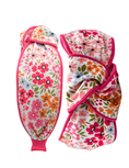Load image into Gallery viewer, Florals in Pink with Bright Pink Piping
