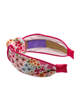 Load image into Gallery viewer, Florals in Pink with Bright Pink Piping
