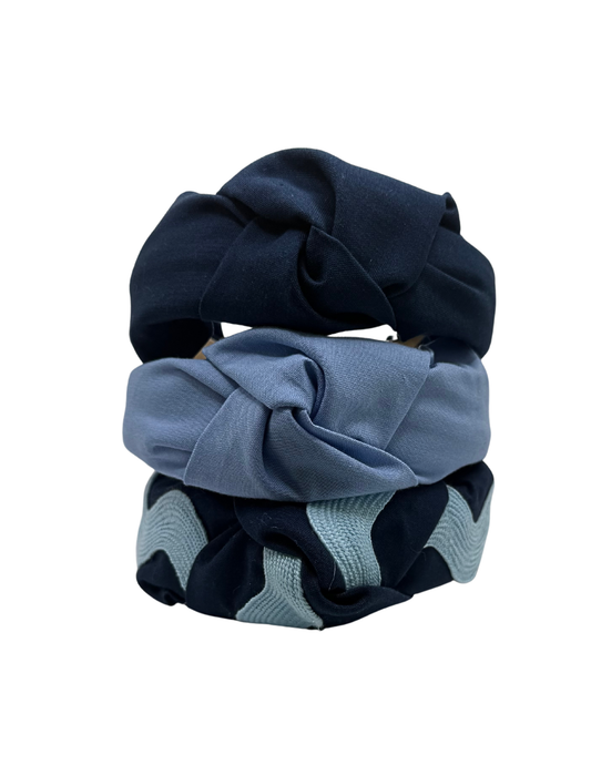 Light blue and Navy Bundle of 3