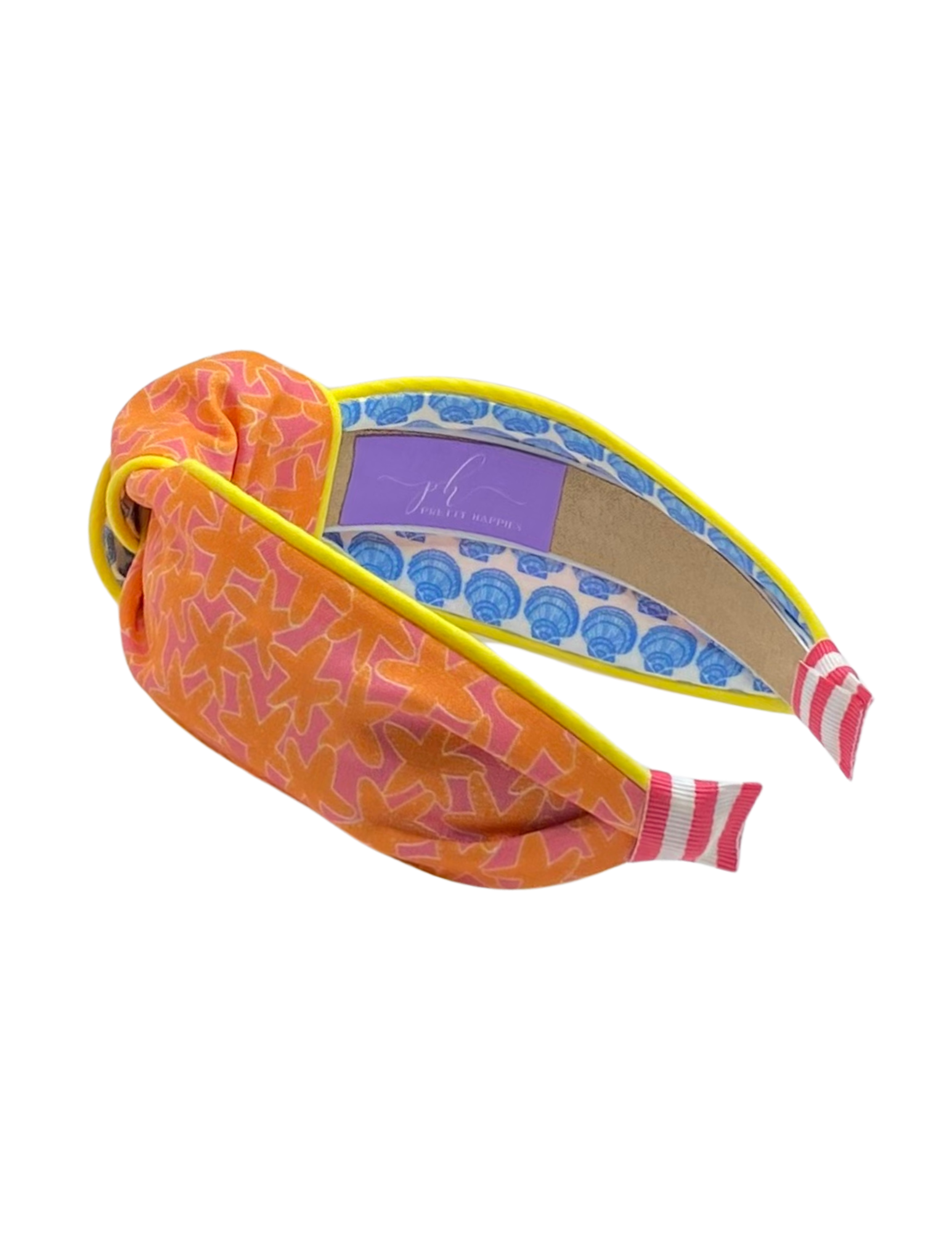 Orange and Pink Starfish with Yellow Piping