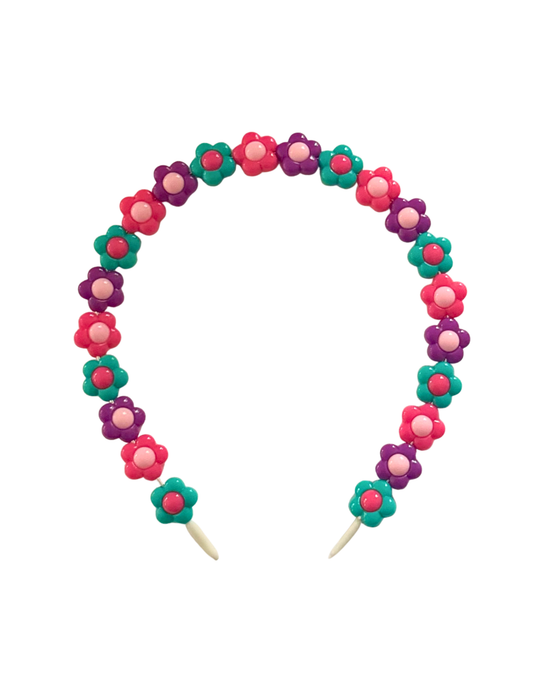 Bold Flower Beaded Headband