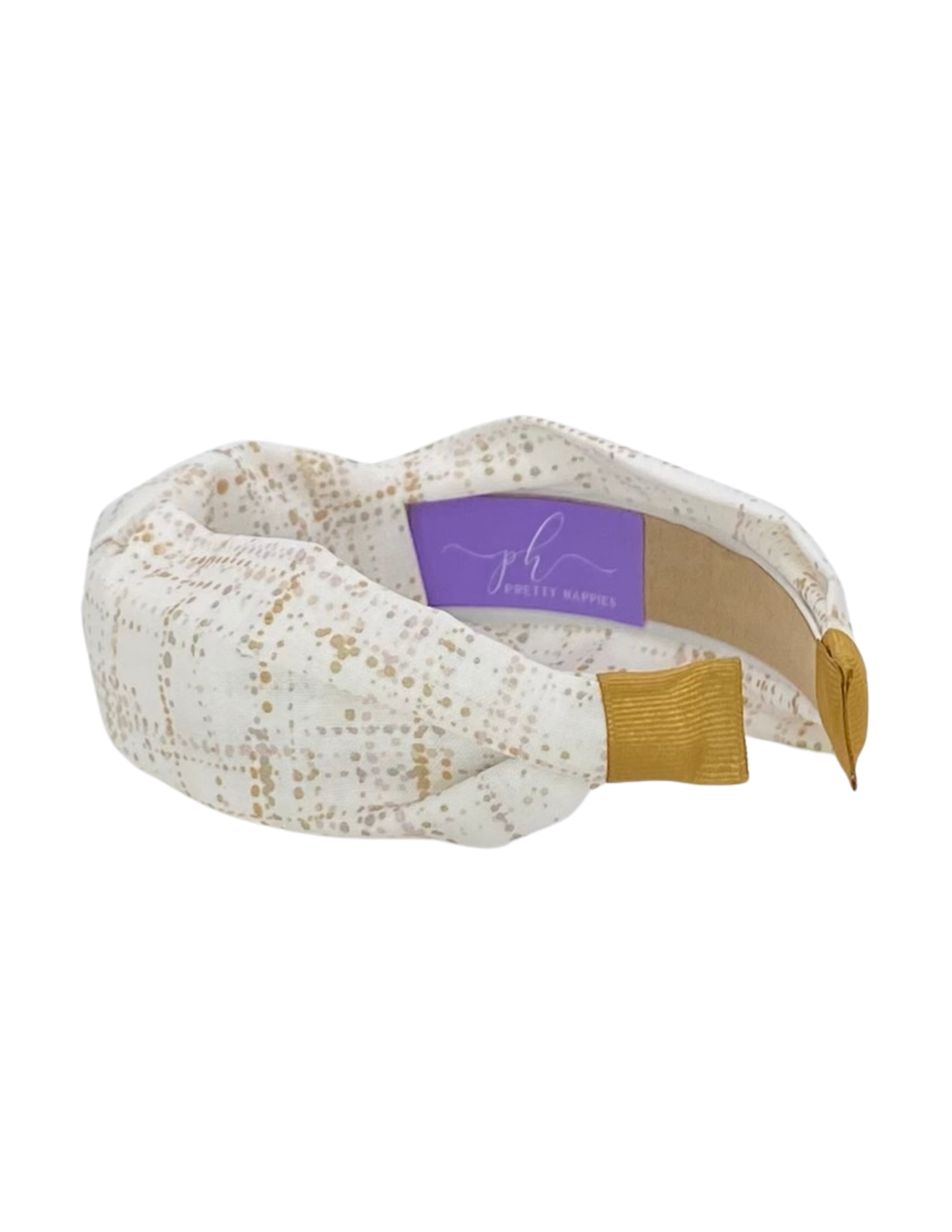 Metallic Strie on Cream