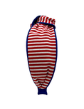 Load image into Gallery viewer, Red Stripe with Blue Piping
