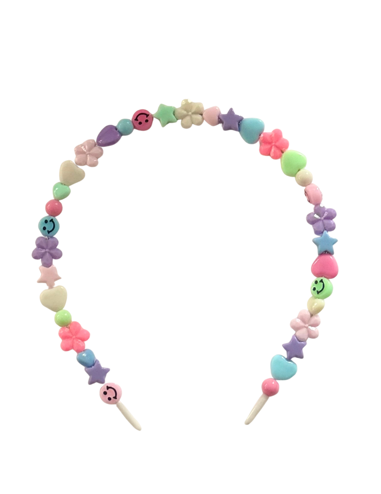 Fun pastel mix bead headband