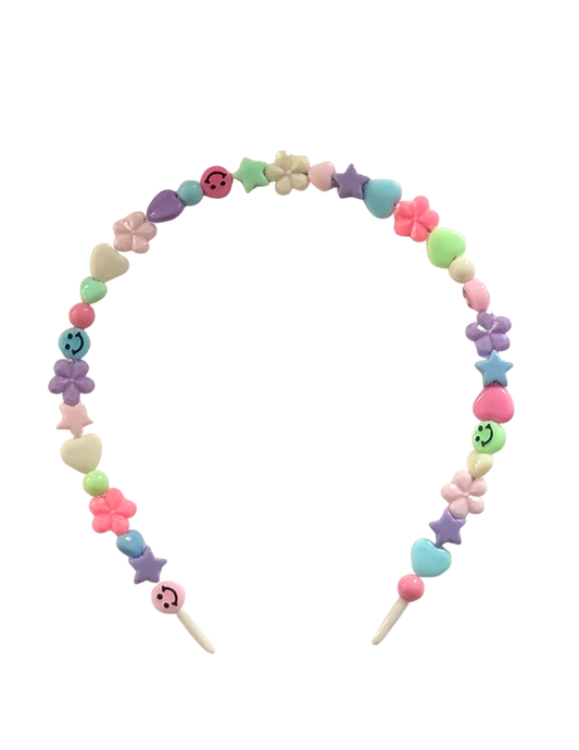 Fun pastel mix bead headband