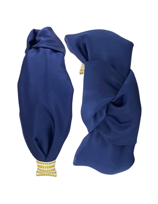 Navy Satin