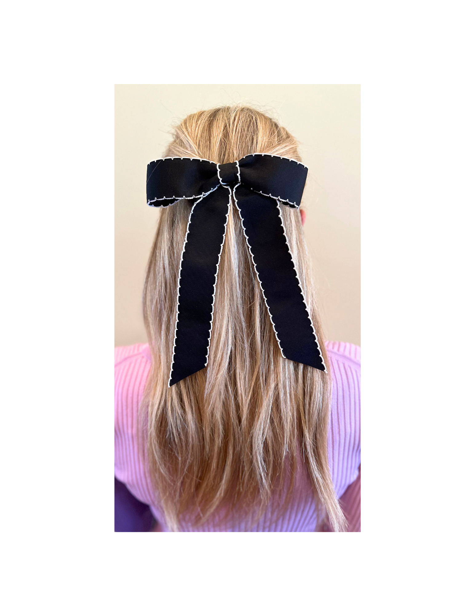 Black Ribbon Bow