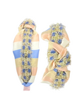 Load image into Gallery viewer, Blue Jeweled Tweed on Stripes

