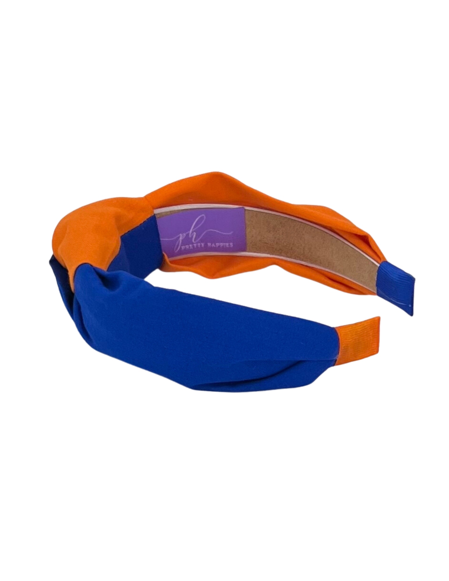 Royal & Orange Twist Knot Headband