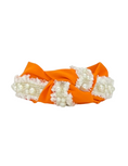 Load image into Gallery viewer, Bright Orange with Pearls
