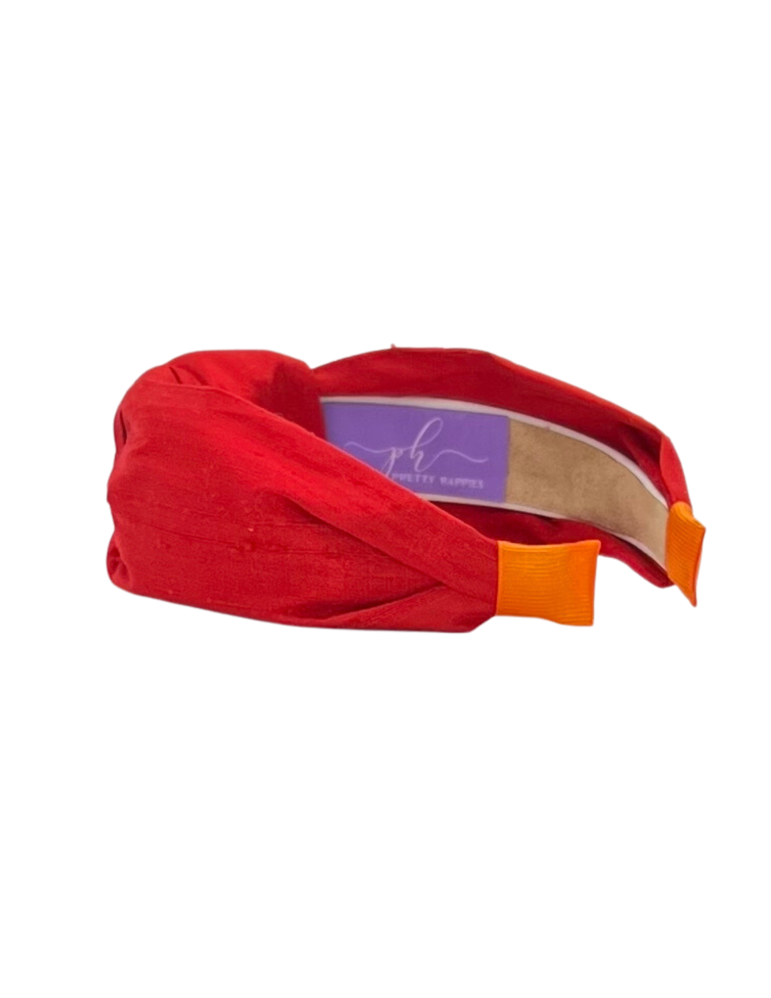 Cardinal Dupioni Silk Knot Headband