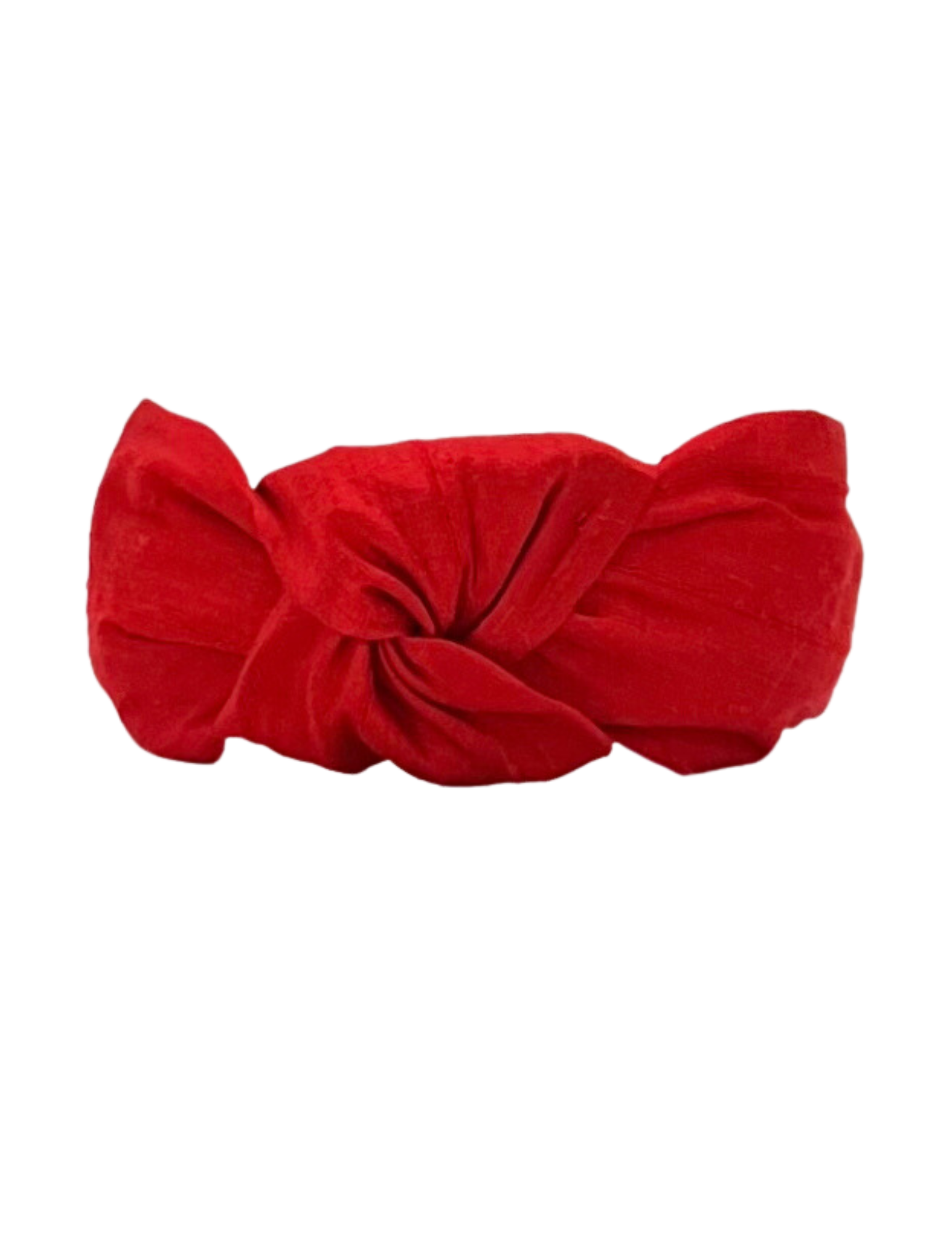 Cardinal Dupioni Silk Knot Headband