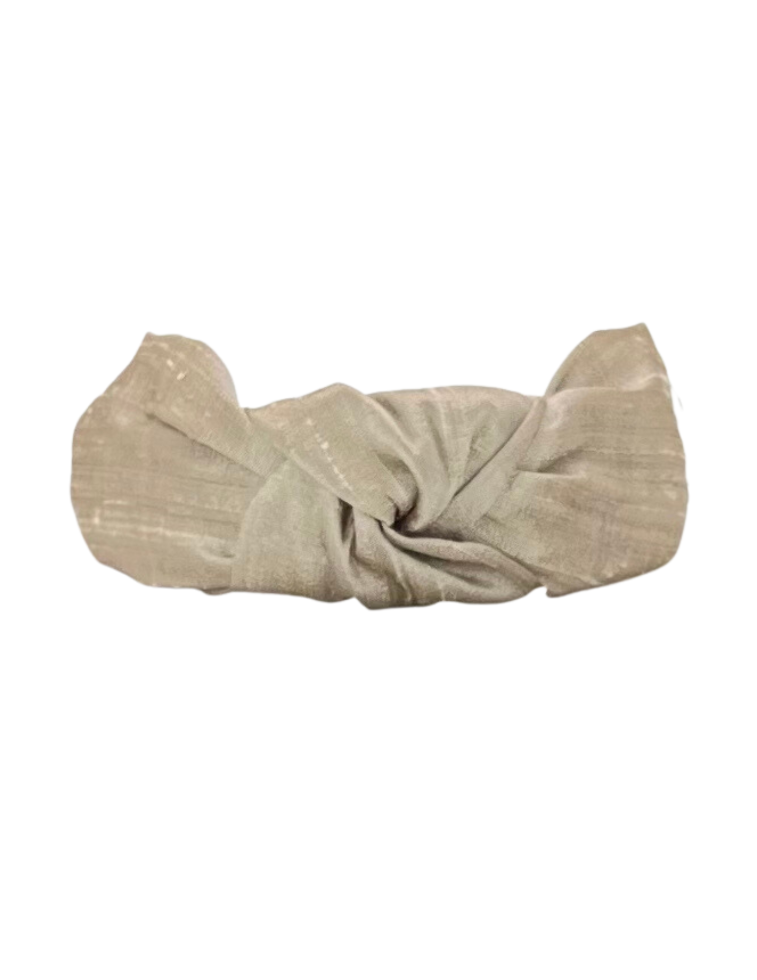 Champagne Dupioni Silk Knot Headband