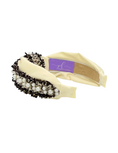 Load image into Gallery viewer, Cream & Brown Tweed Pearls
