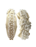 Load image into Gallery viewer, Cream with Pearl Trim
