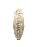 Load image into Gallery viewer, Cream with Pearl Trim
