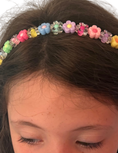 Load image into Gallery viewer, Clear and Colored Flower Headband

