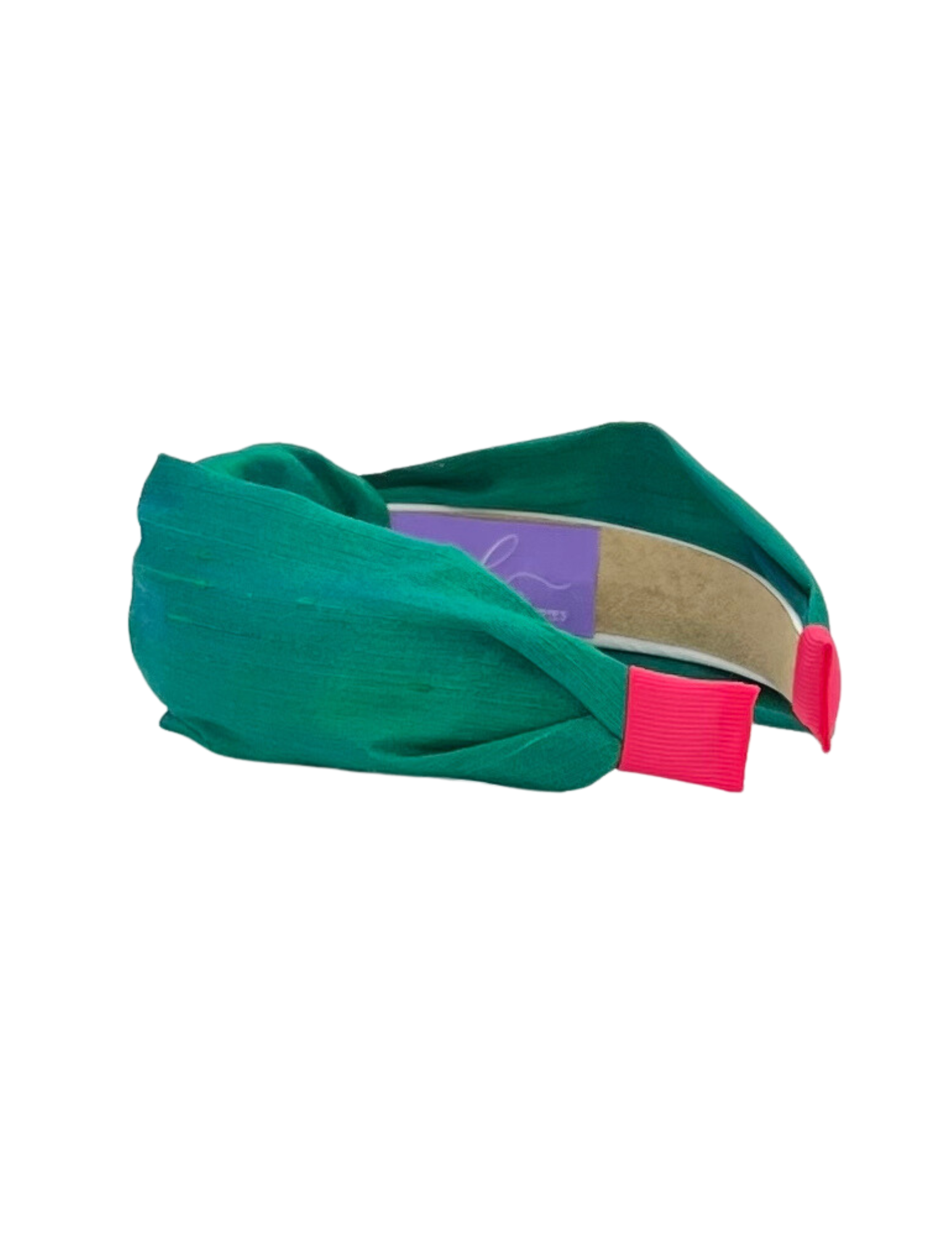 Emerald Dupioni Silk Knot Headband