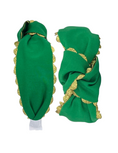 Load image into Gallery viewer, Gold Scallop on Green
