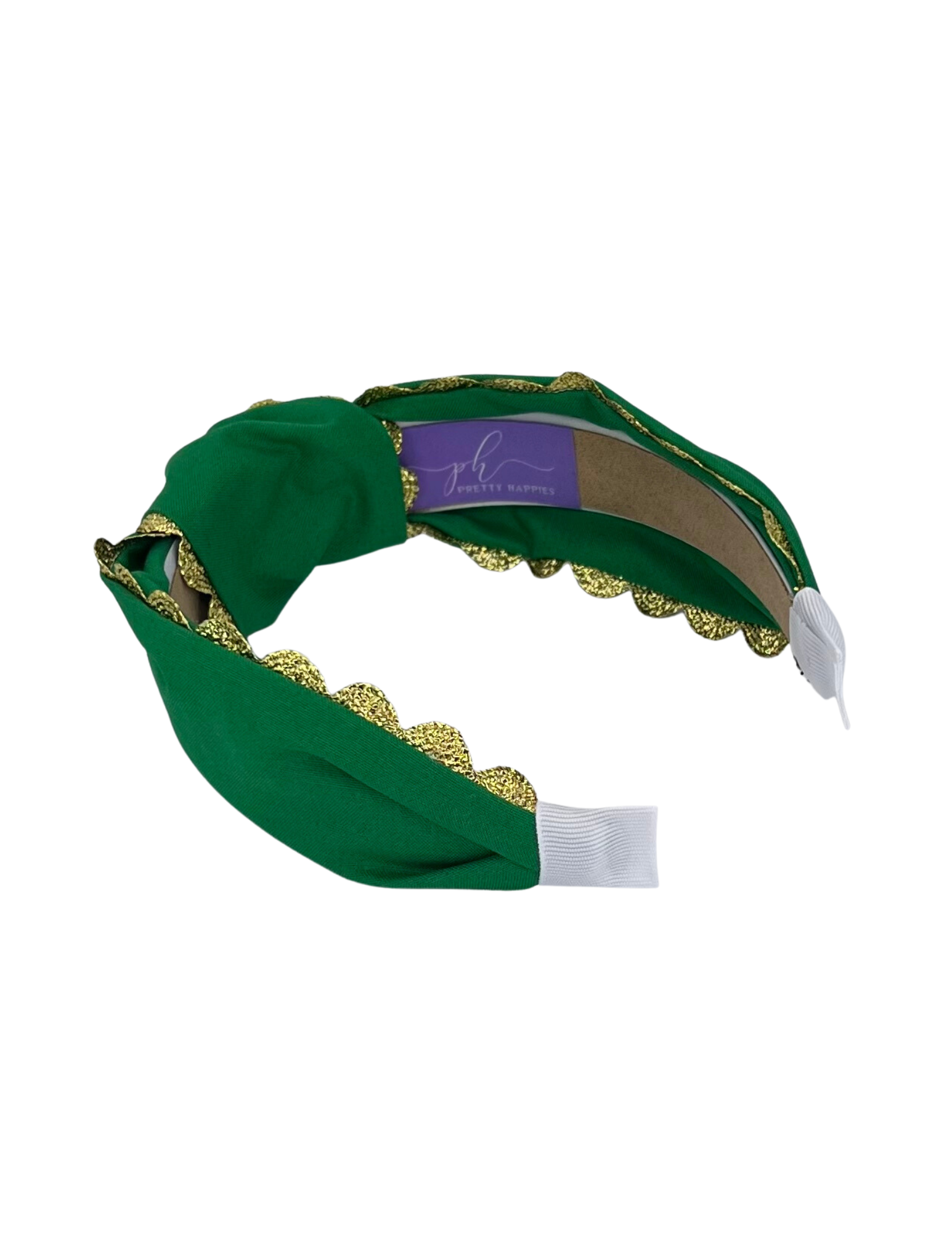 Gold Scallop on Green
