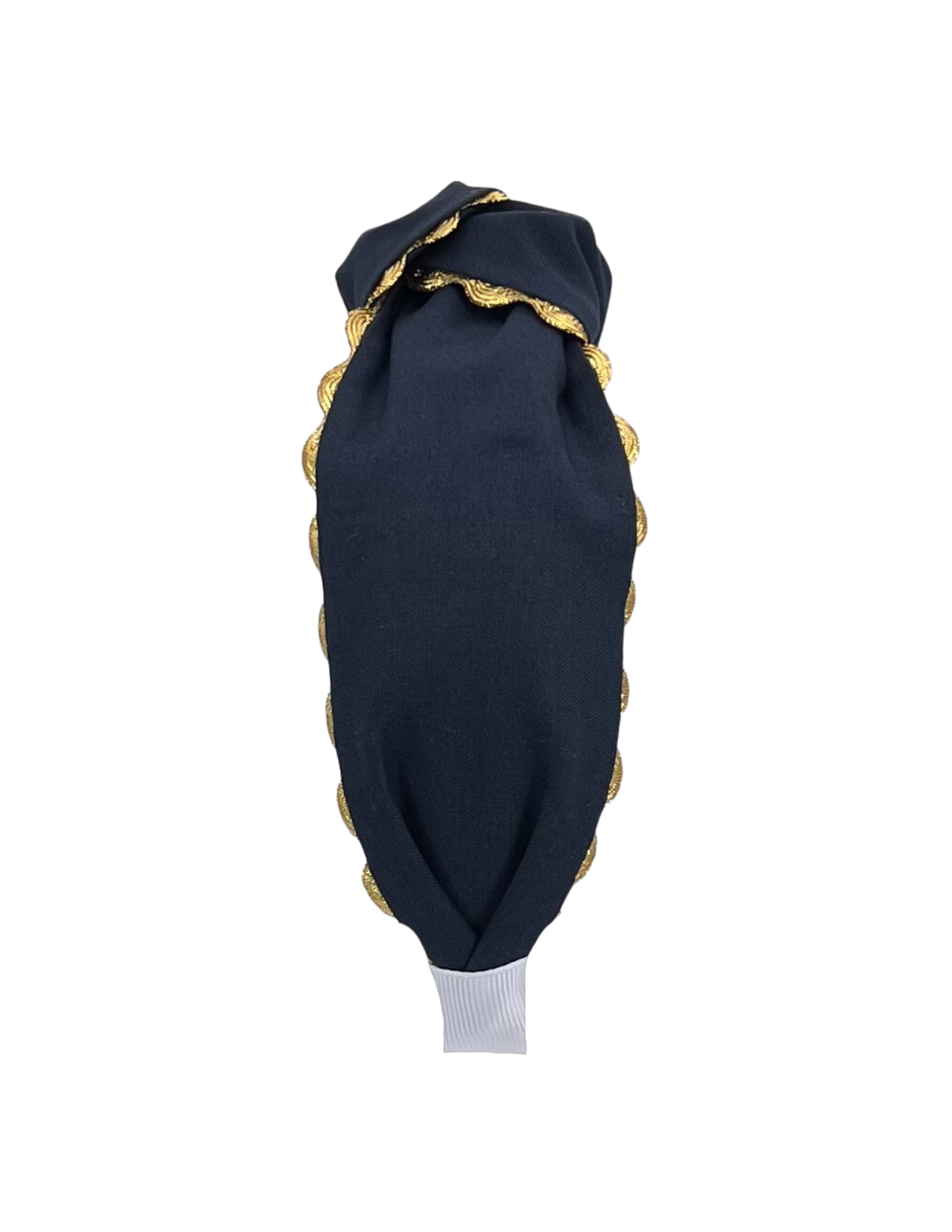 Gold Scallop on Navy