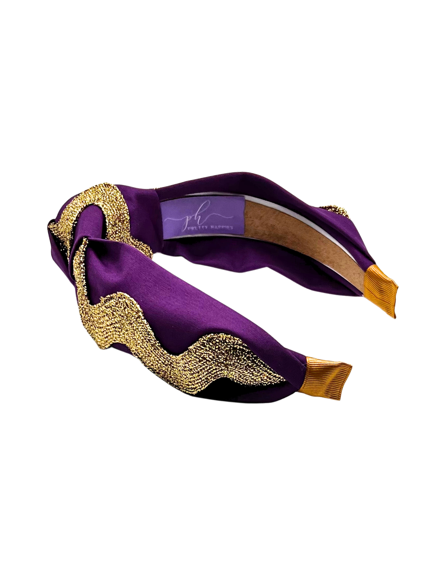 Gold Ric Rac on Purple