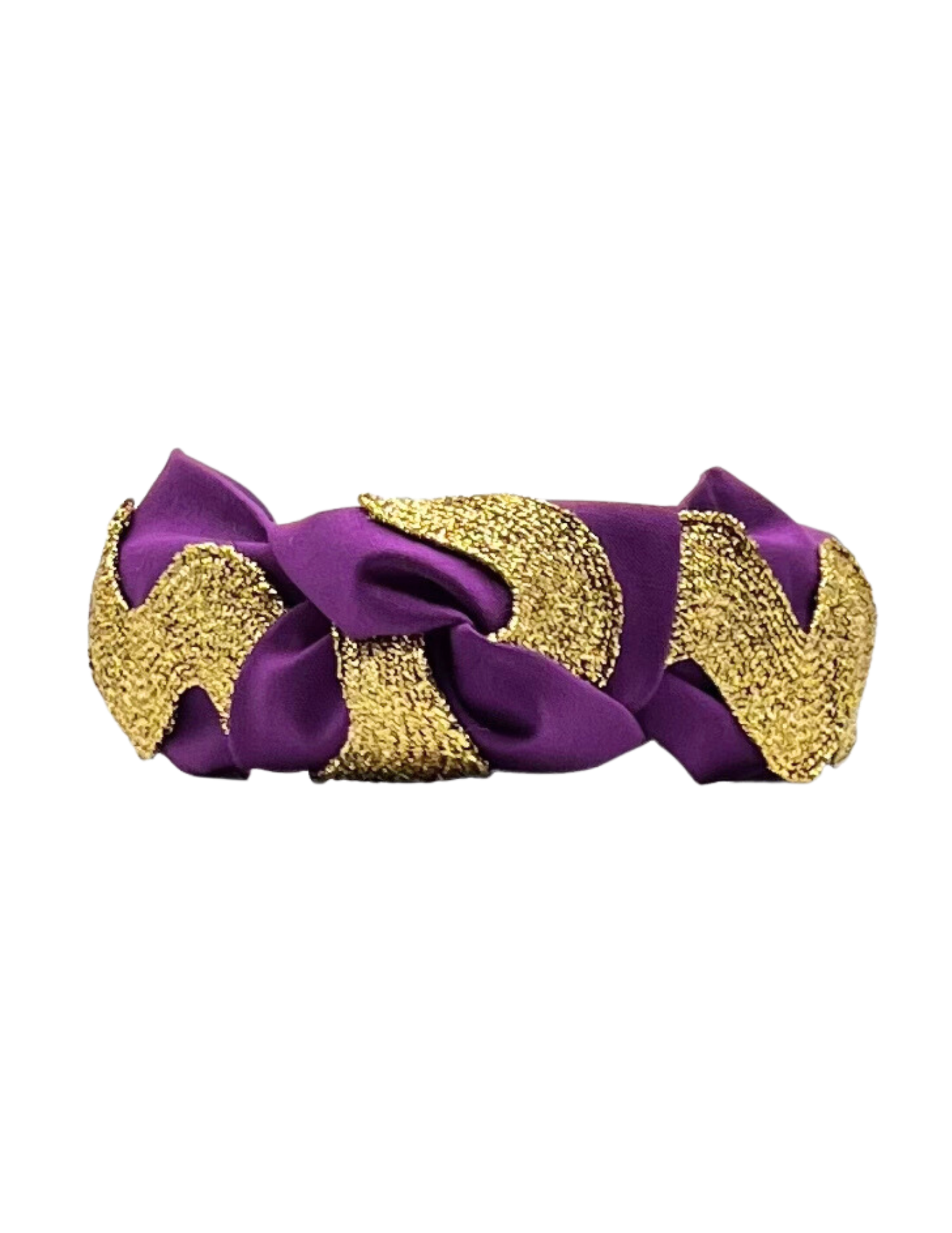 Gold Ric Rac on Purple