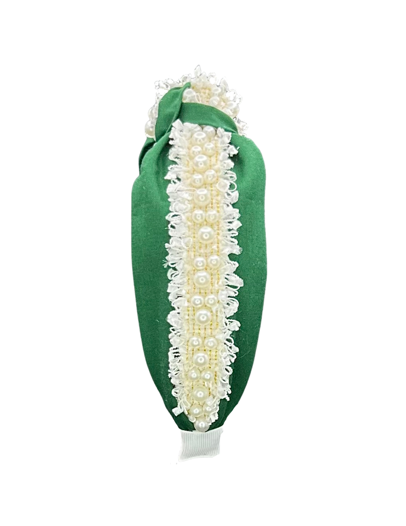 Kelly Green with Pearls