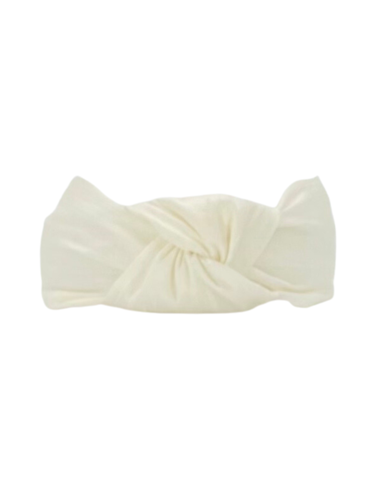 Ivory Dupioni Silk Knot Headband