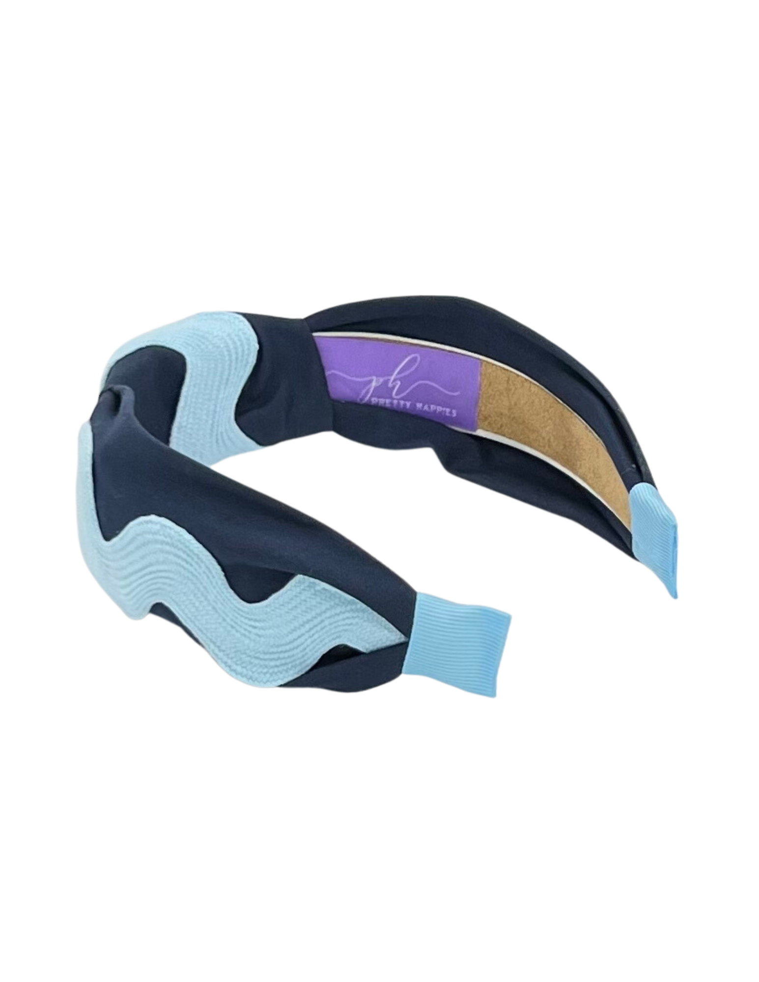 Light Blue Ric Rac on Navy